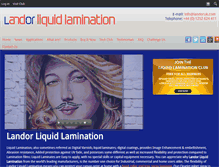 Tablet Screenshot of liquid-lamination.co.uk